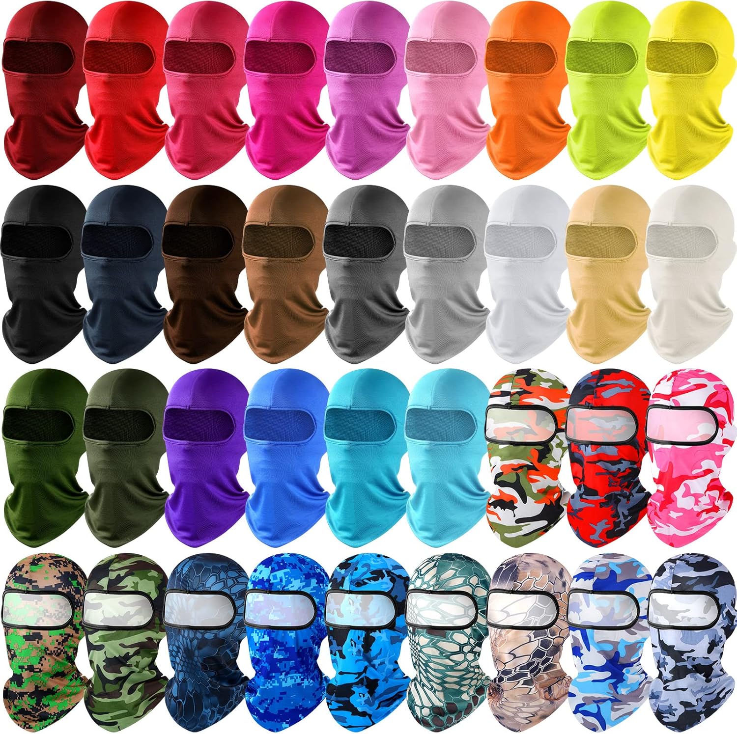 Vicenpal Windproof UV Balaclava - 36 Pcs