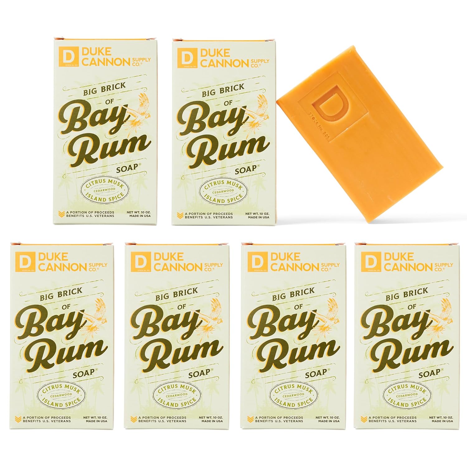 Duke Cannon Big Brick of Bay Rum Soap - Superior Quality 10oz