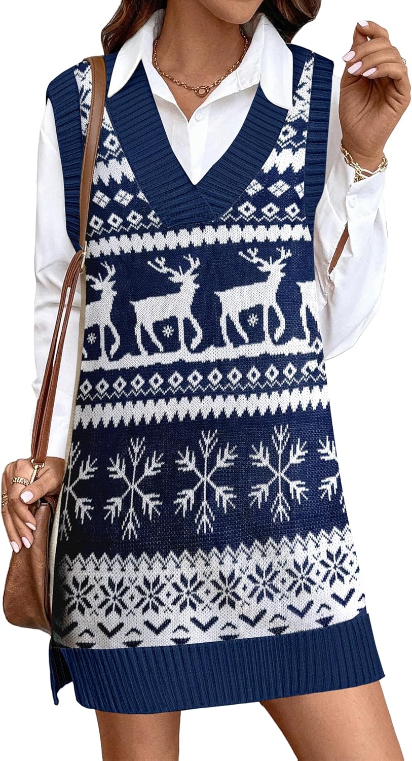 Zeagoo Womens Tank Sweater Dress for Stylish Fall Fashion