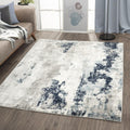 LUXE WEAVERS Kimberly Collection Ivory 5x7 Modern Abstract Area Rug