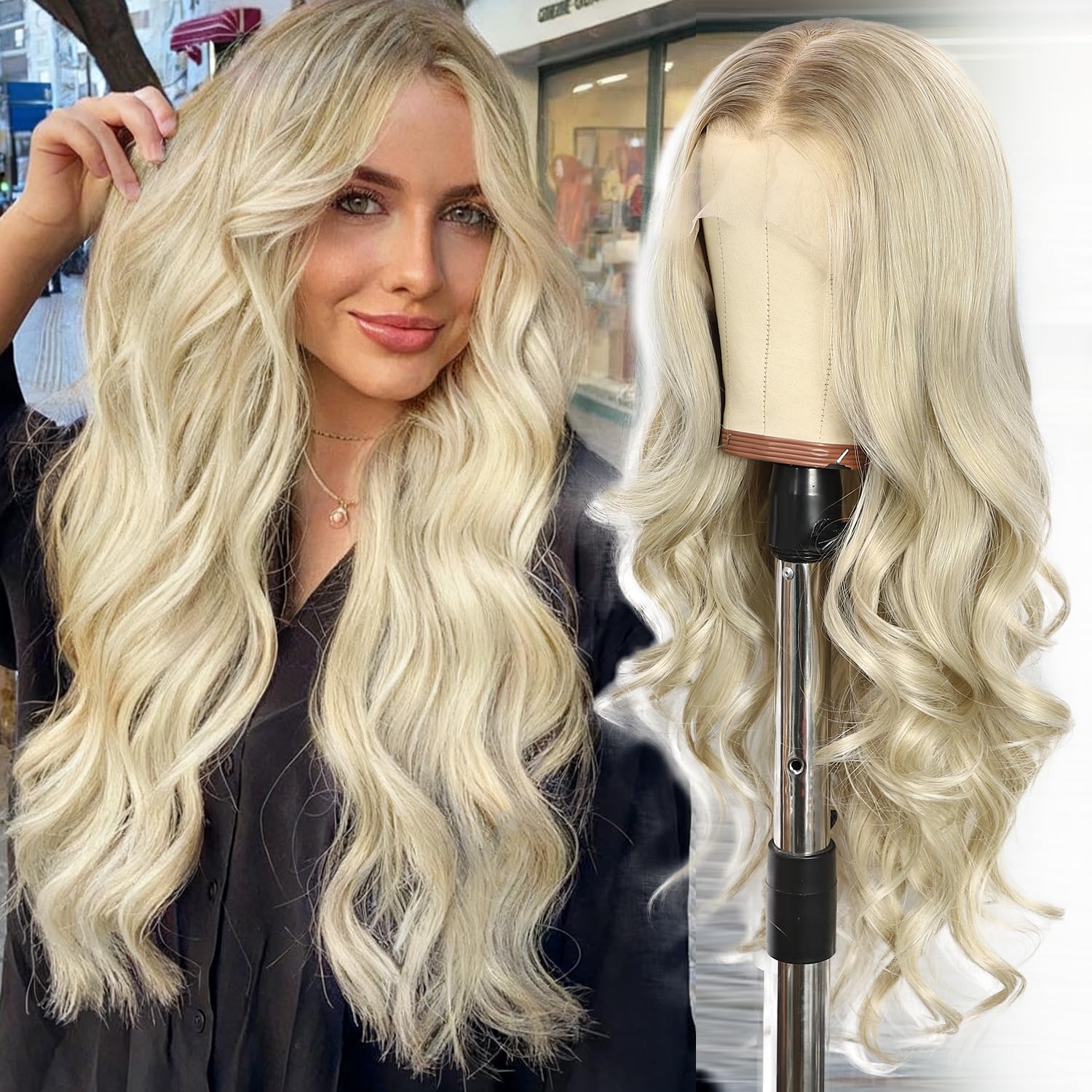 Blonde Synthetic Lace Front Wigs for Women by SAPPHIREWIGS