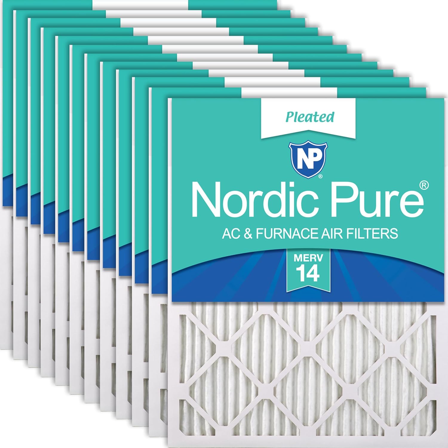 Nordic Pure 18x25x1 Pleated MERV 14 Air Filters for Clean Air