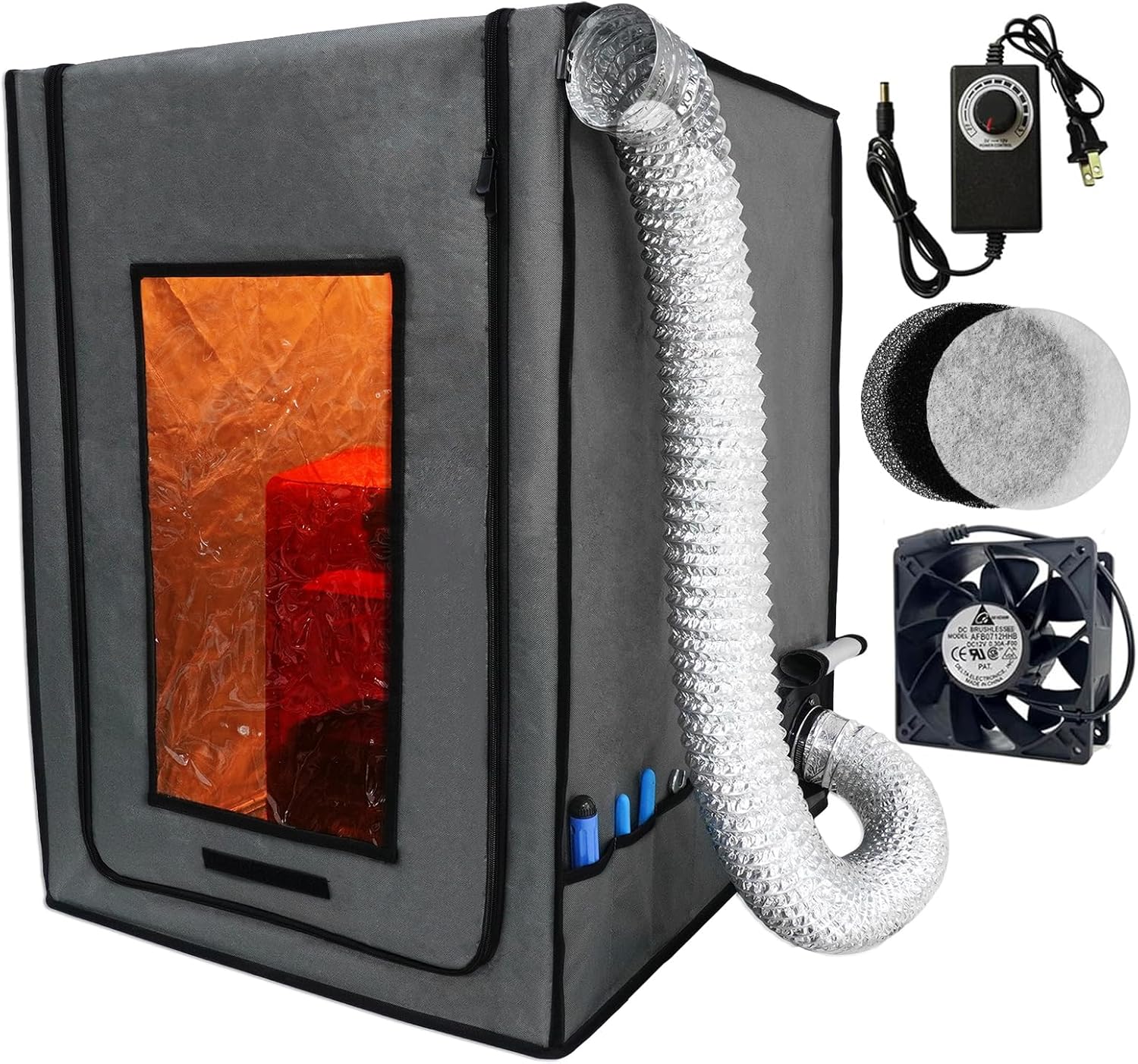 POLISI3D Resin Printer Enclosure: Fume Extraction & Dust Protection