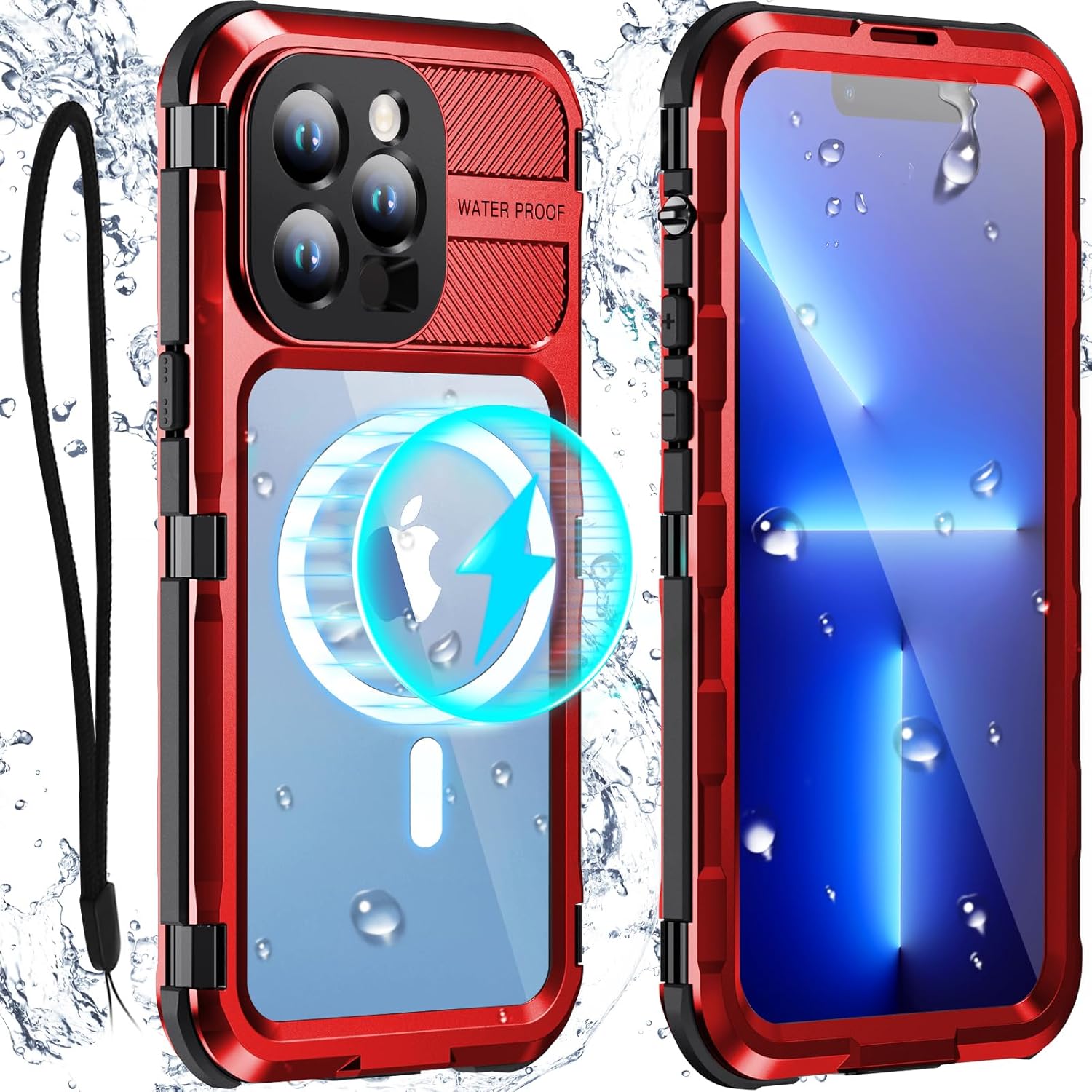 WIFORT Waterproof Case for iPhone 13 Pro - Full Body Protection