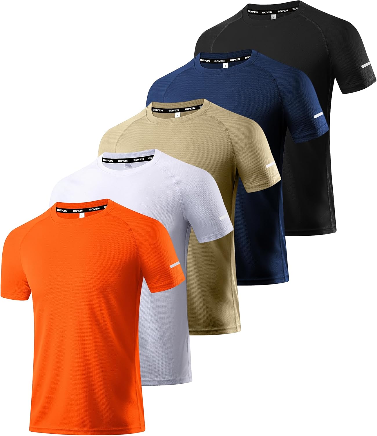 Men's Workout Running Shirts - Dry Fit Moisture Wicking Tee