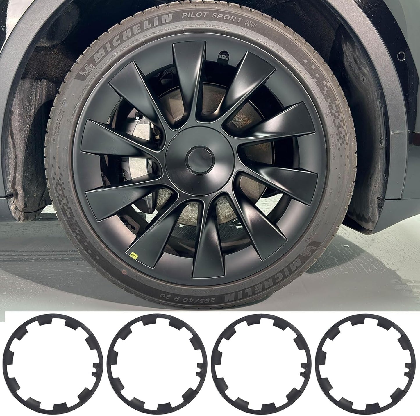 Tesla Model Y Rim Protector for 20 Inch Induction Wheels 4Pcs