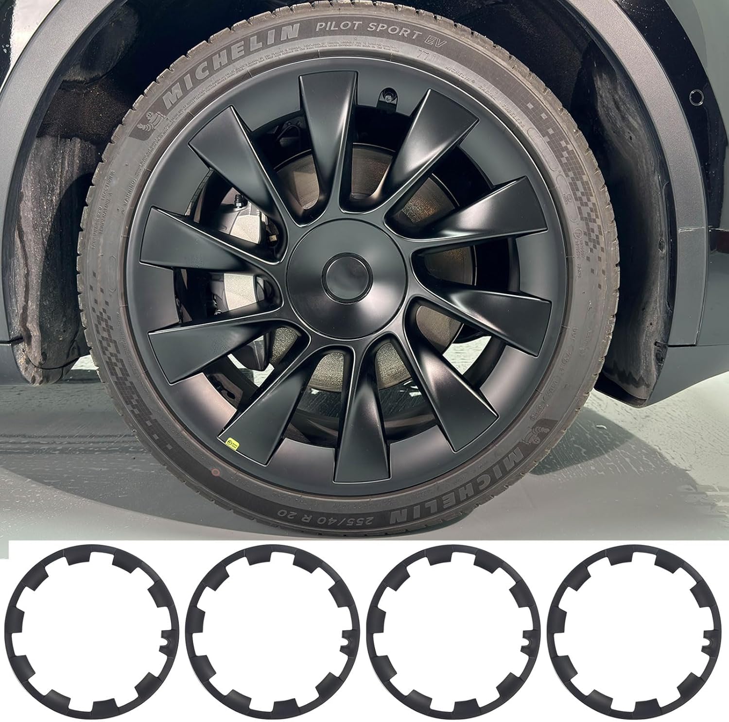 Tesla Model Y Rim Protector for 20 Inch Induction Wheels 4Pcs