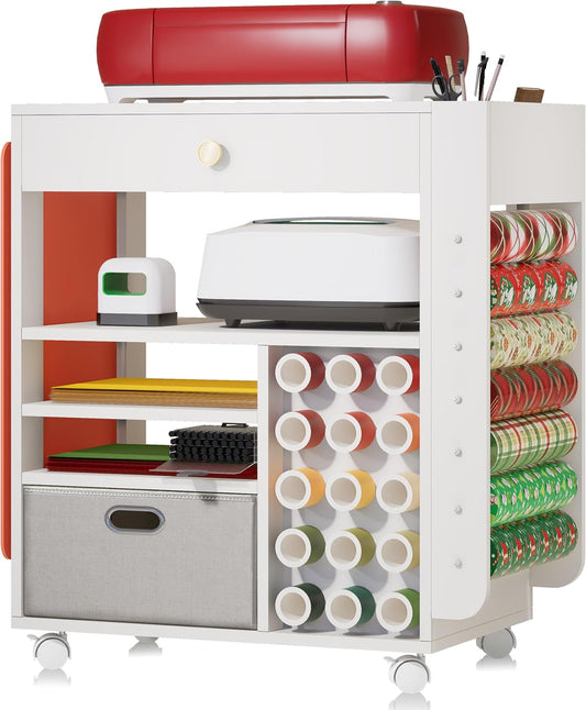 Cooday Craft Organizers and Storage Cart for Cricut Machines