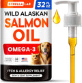 Wild Alaskan Salmon Oil for Dogs - Natural Omega 3 for Skin & Coat