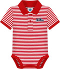Fashionable striped bodysuit for babies by Creative Knitwear