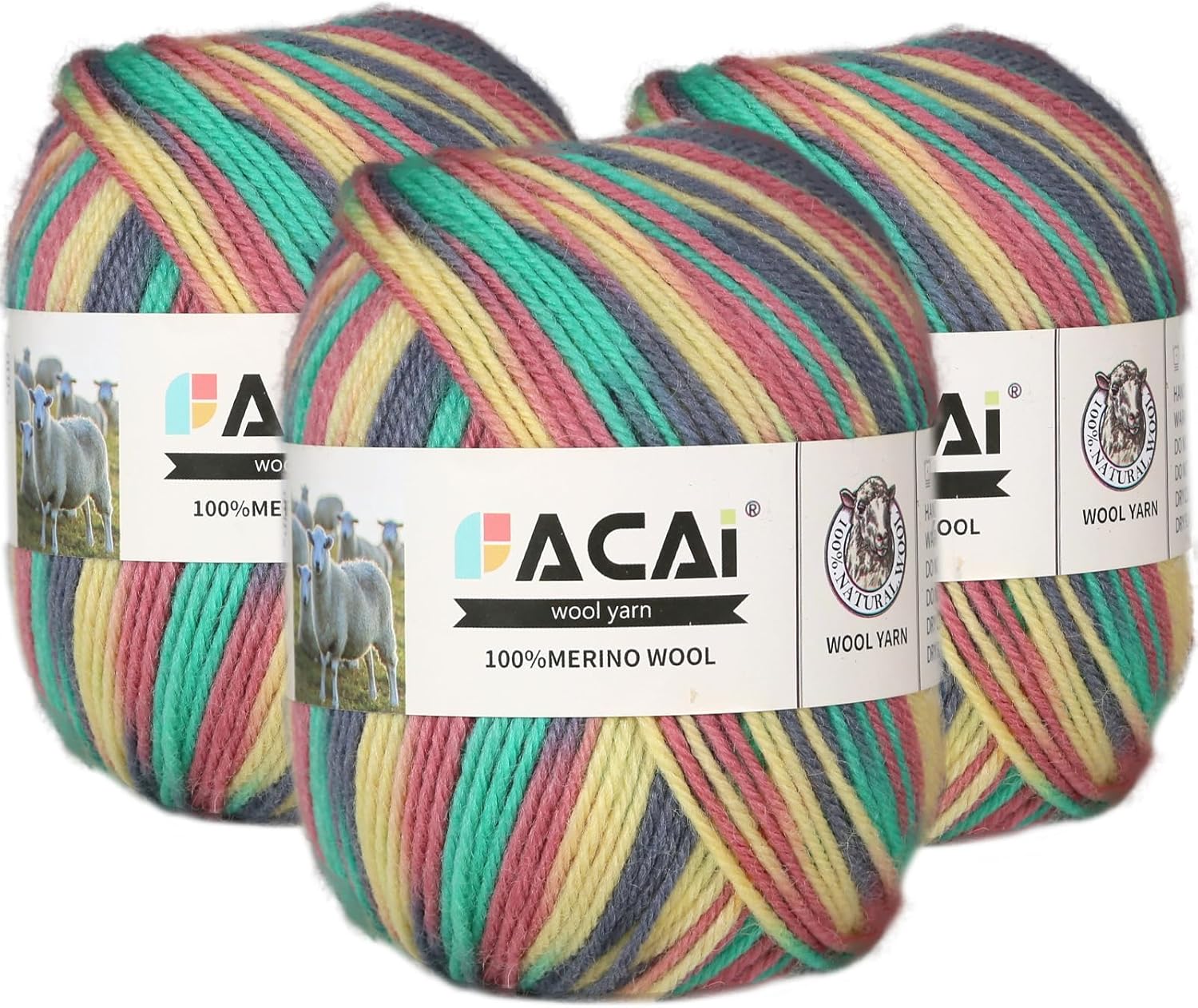 Pure Merino Wool Yarn - Luxurious Knitting 3.5oz