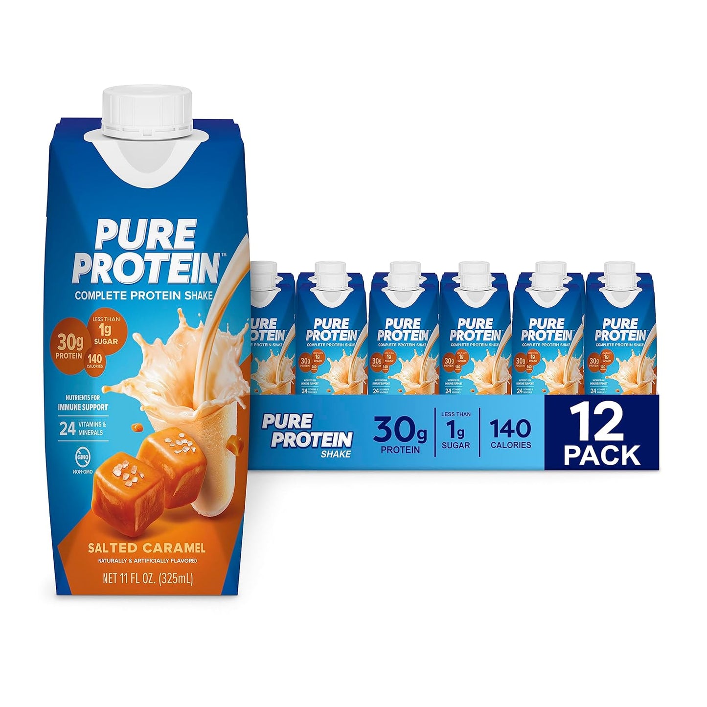 Pure Protein Salted Caramel Shake for Keto-Friendly Nutrition