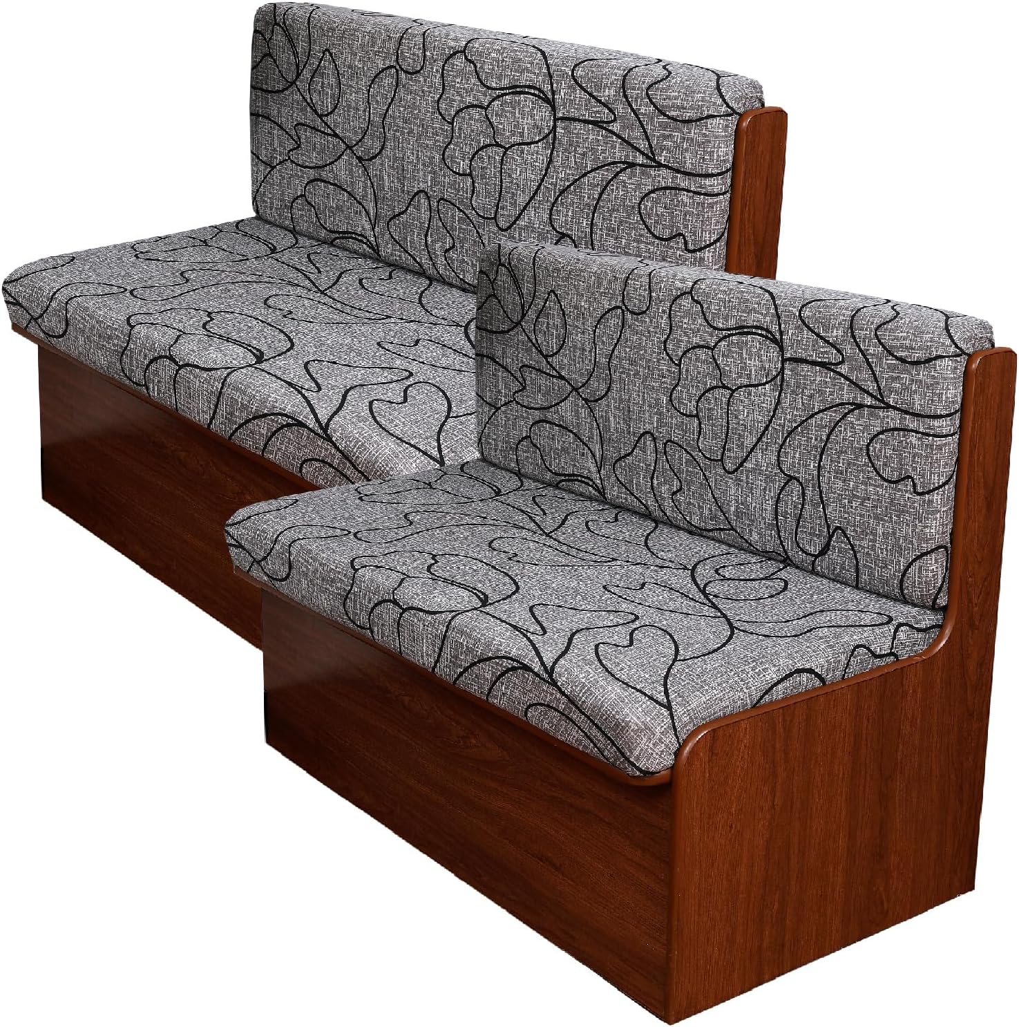 KRFOONN RV Dinette Cushion Covers for Travel Trailer Couch