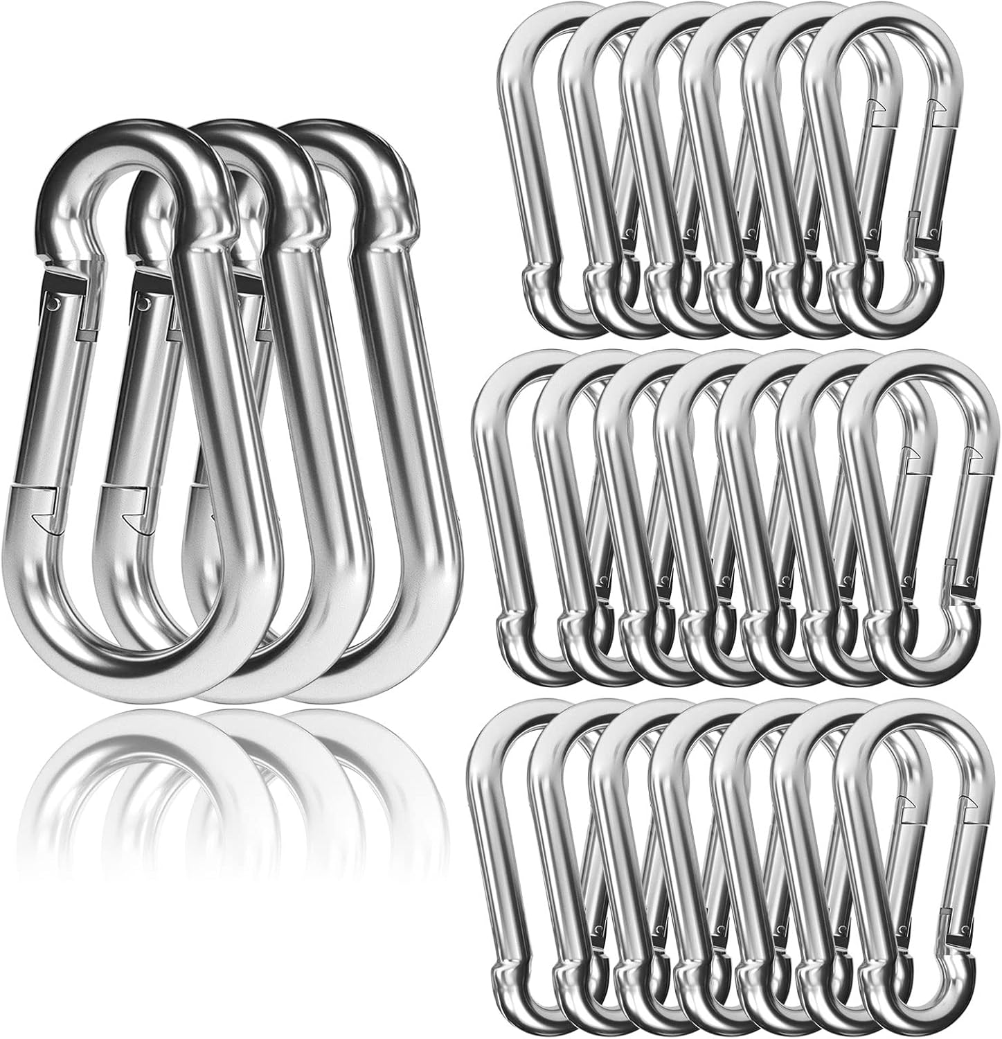30PCS 4in Heavy Duty Spring Snap Hook for Outdoor Activities