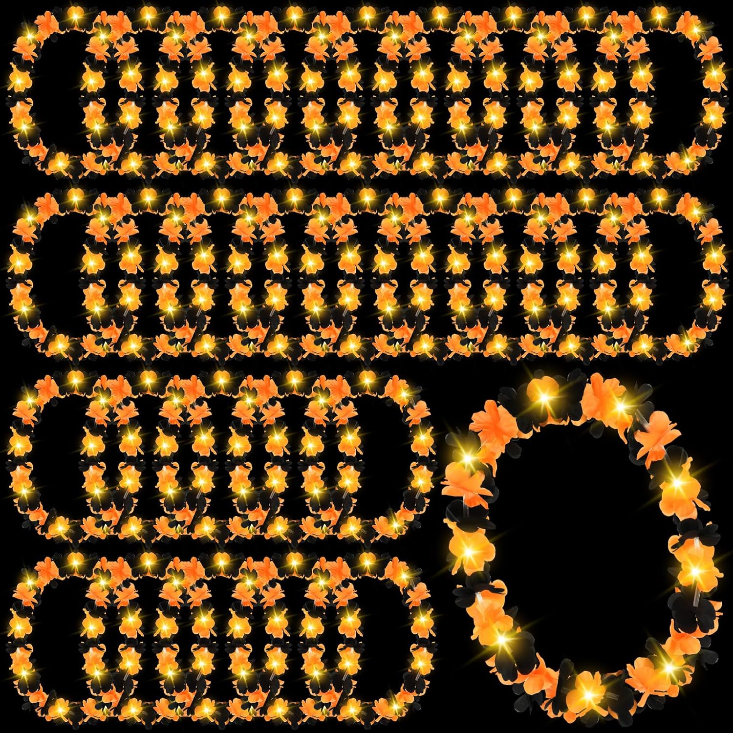 LED Leis Light Up Wedding Hawaiian Leis for Parties and Events