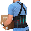 Adjustable Lower Back Support Belt with Suspenders for Men & Women 5XL