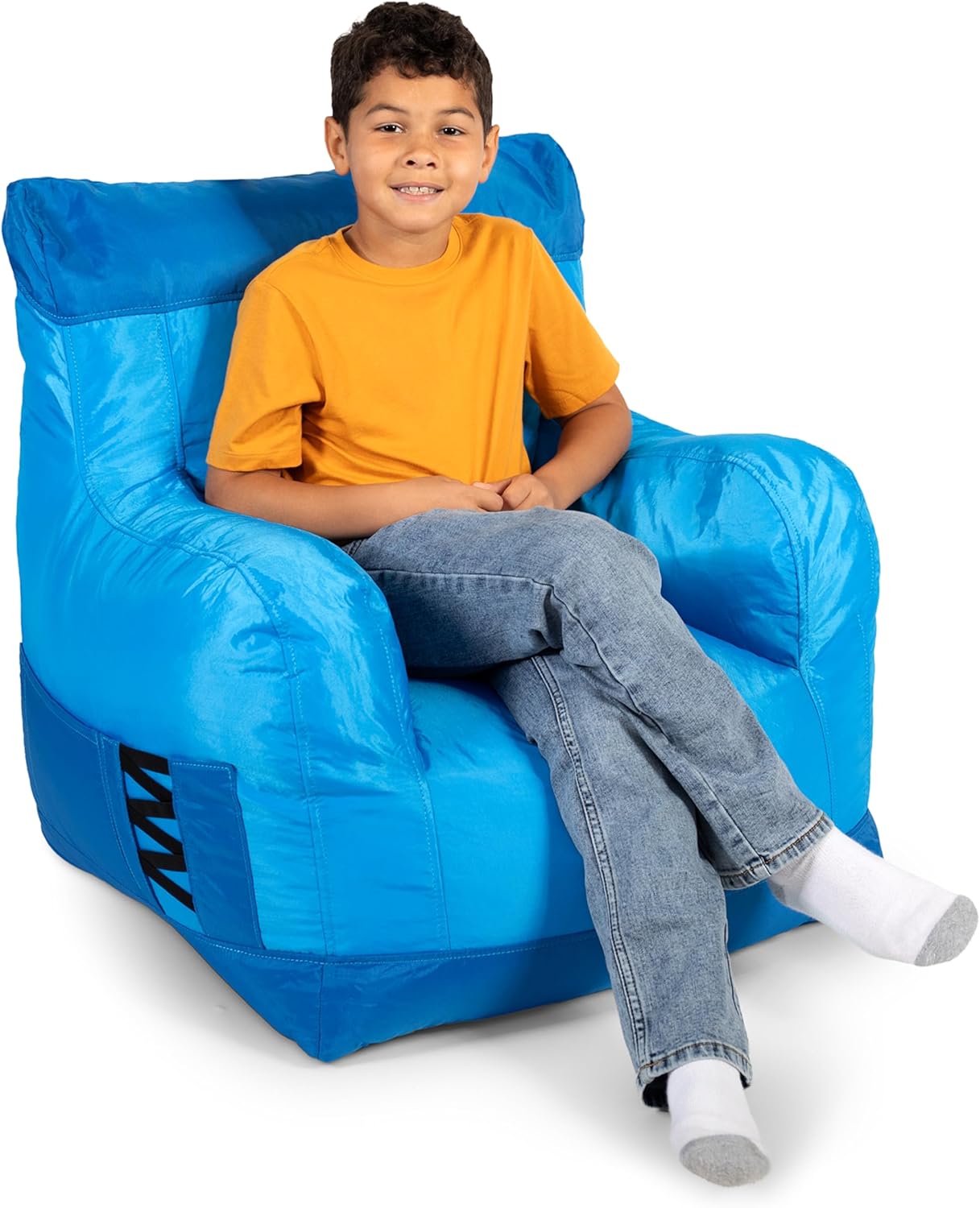 Big Joe Dorm Bean Bag Chair with Drink Holder and Pocket