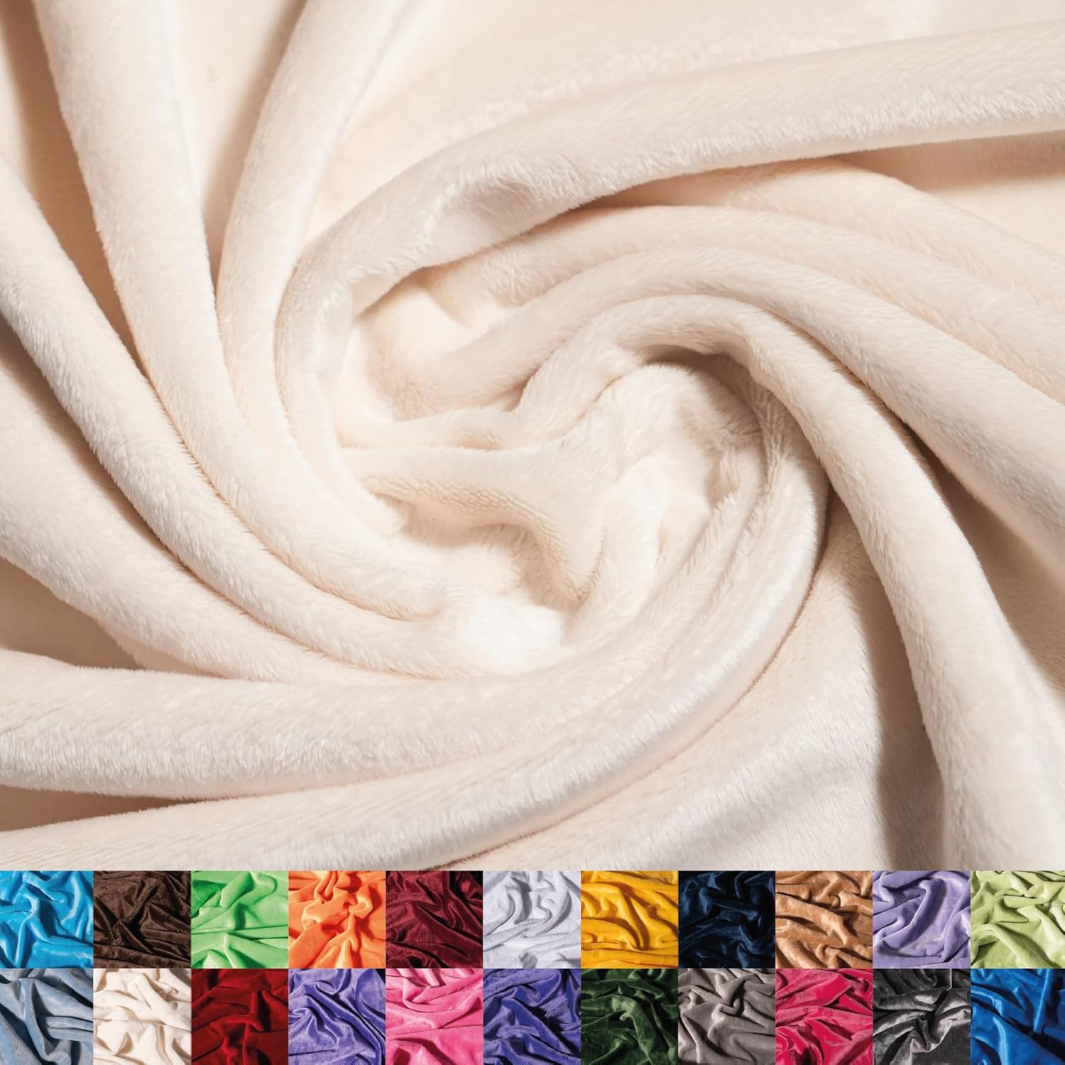Ultra Soft Aqua Minky Fabric for Blankets and Apparel Projects