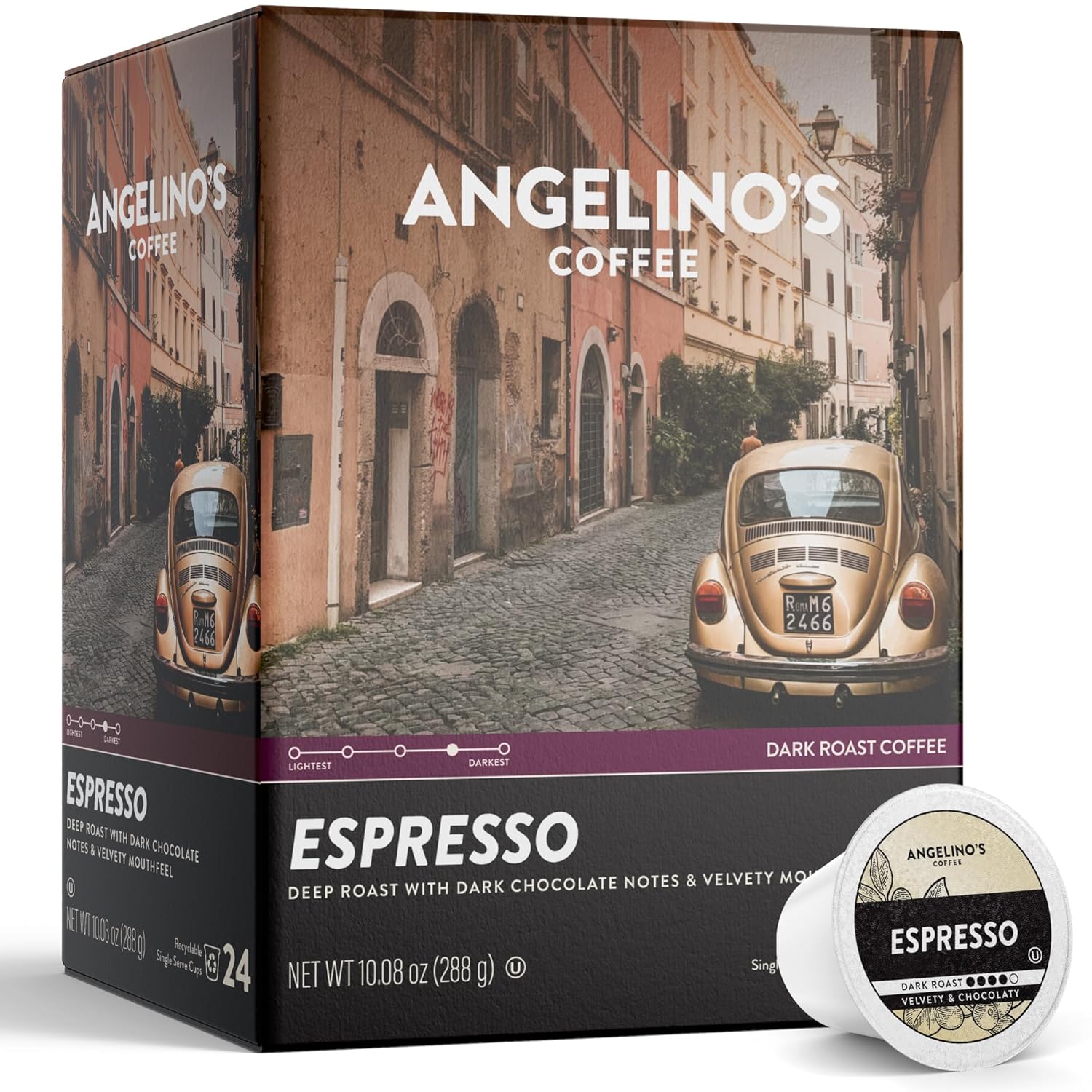 Bold Dark Roast Espresso Pods - Cafe Style