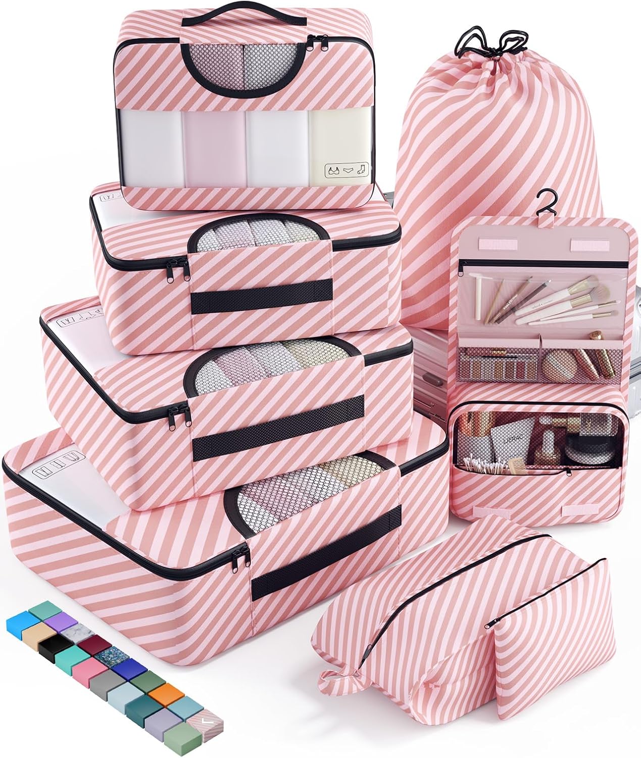 Veken 8 Set Packing Cubes for Stress-Free Travel Organization
