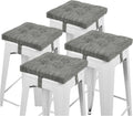 baibu 12 Inches Square Seat Cushion Set of 4 - Stable, Soft Bar Stool