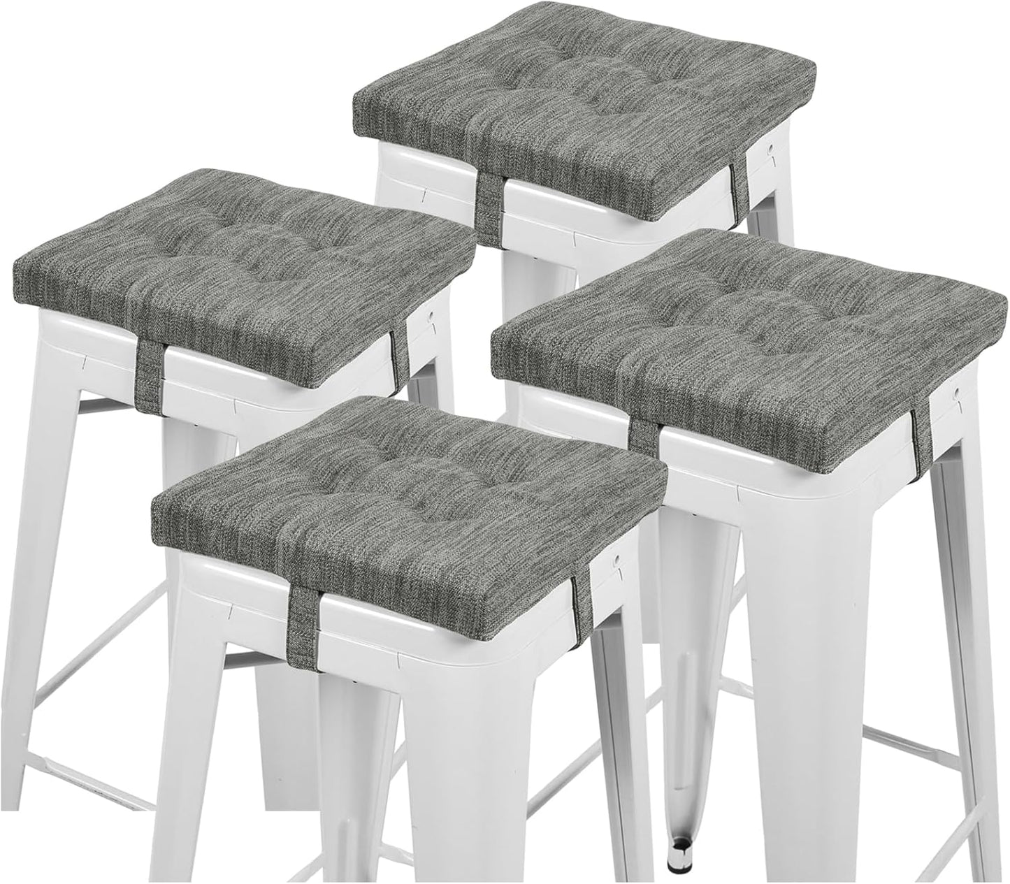 baibu 12 Inches Square Seat Cushion Set of 4 for Comfort