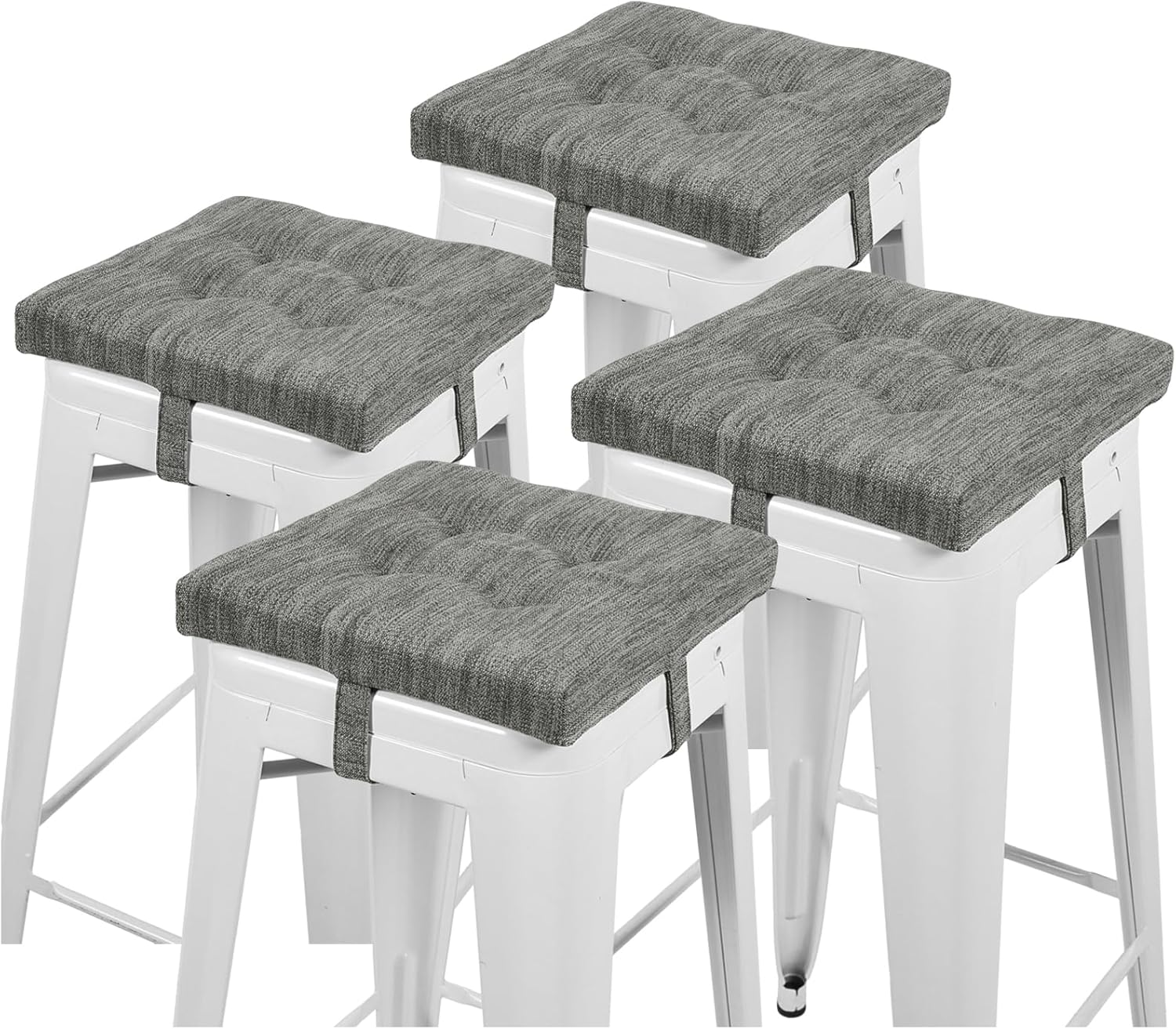 baibu 12 Inches Square Seat Cushion Set of 4 for Comfort