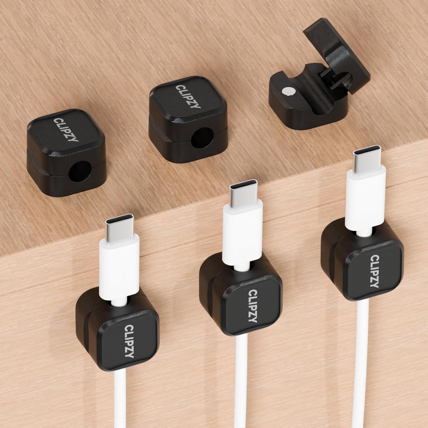 CLIPZY Magnetic Cable Clips - Tidy Your Cables!