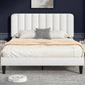 Full Size Upholstered Bed Frame with Adjustable Headboard - Velvet