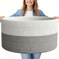 125L Extra Large Blanket Basket 25 in x 16 in - Jumbo Storage for Home