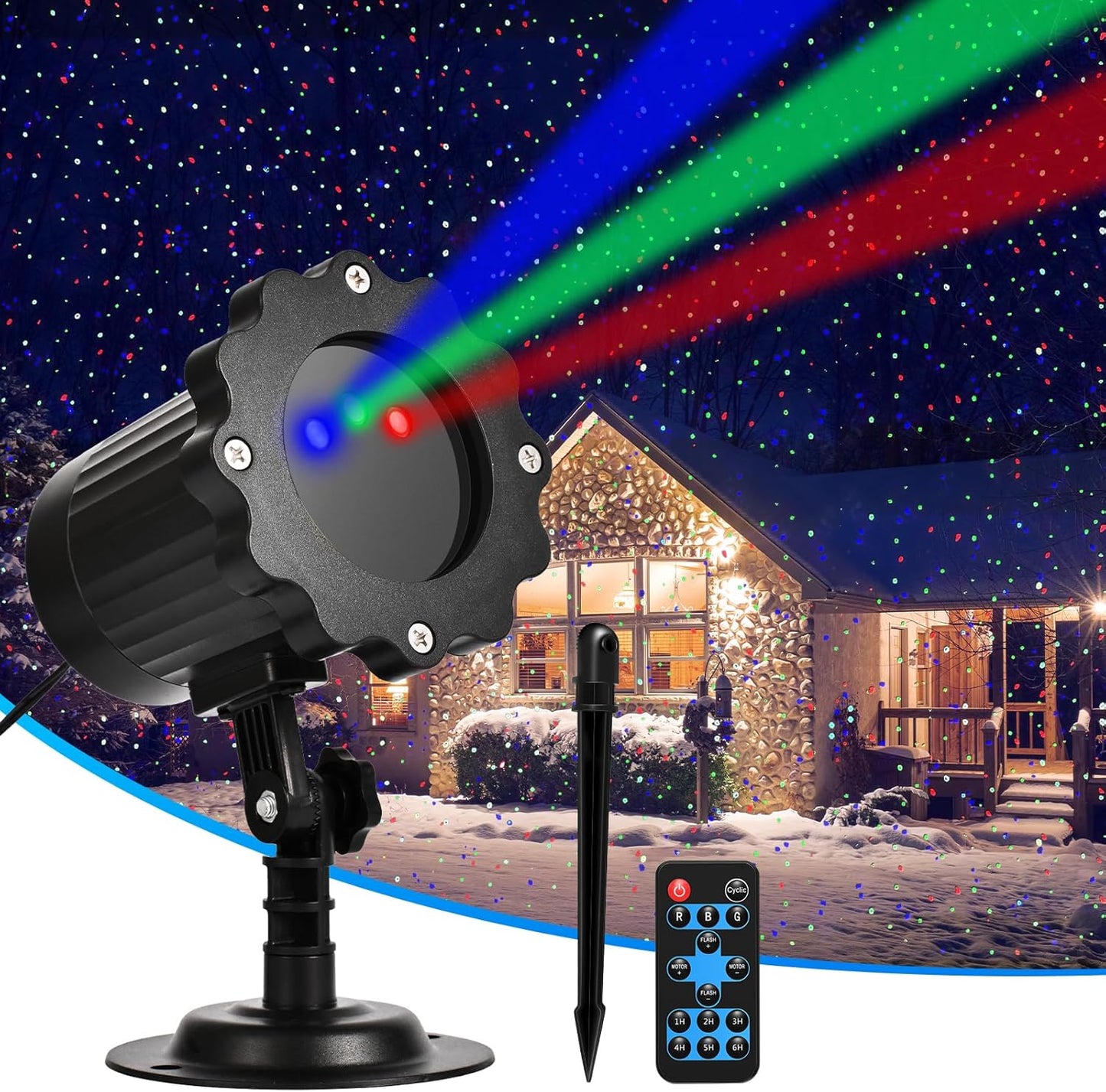 KAYEEORT Laser Lights with Remote Control, IP65 Waterproof - Perfect for Easter & Parties!