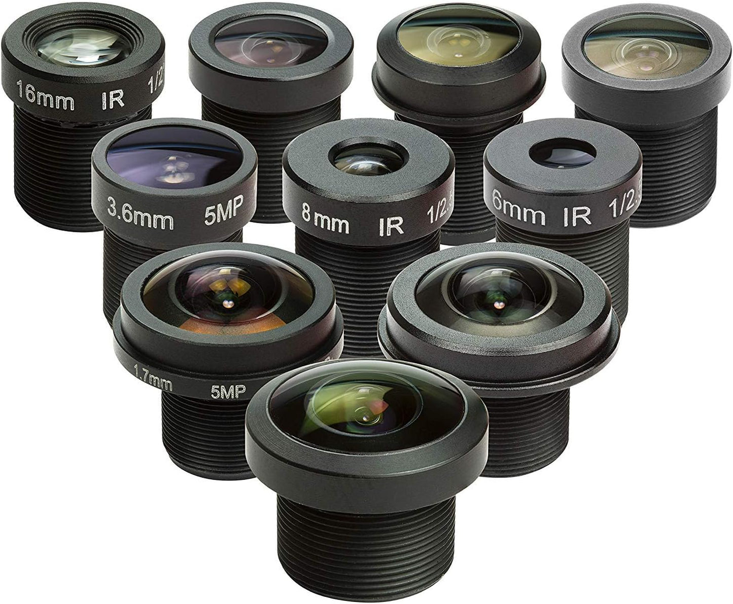 M12 Lens Set for Raspberry Pi Camera - Telephoto, Macro, Wide Angle
