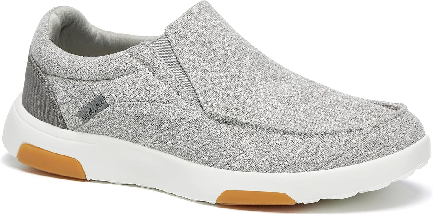 OrthoComfoot Men's Orthopedic Slip-On Shoes for Foot Pain Relief