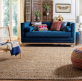 SAFAVIEH Area Rug 11 ft Square - Handmade Jute Rug with Thick Texture