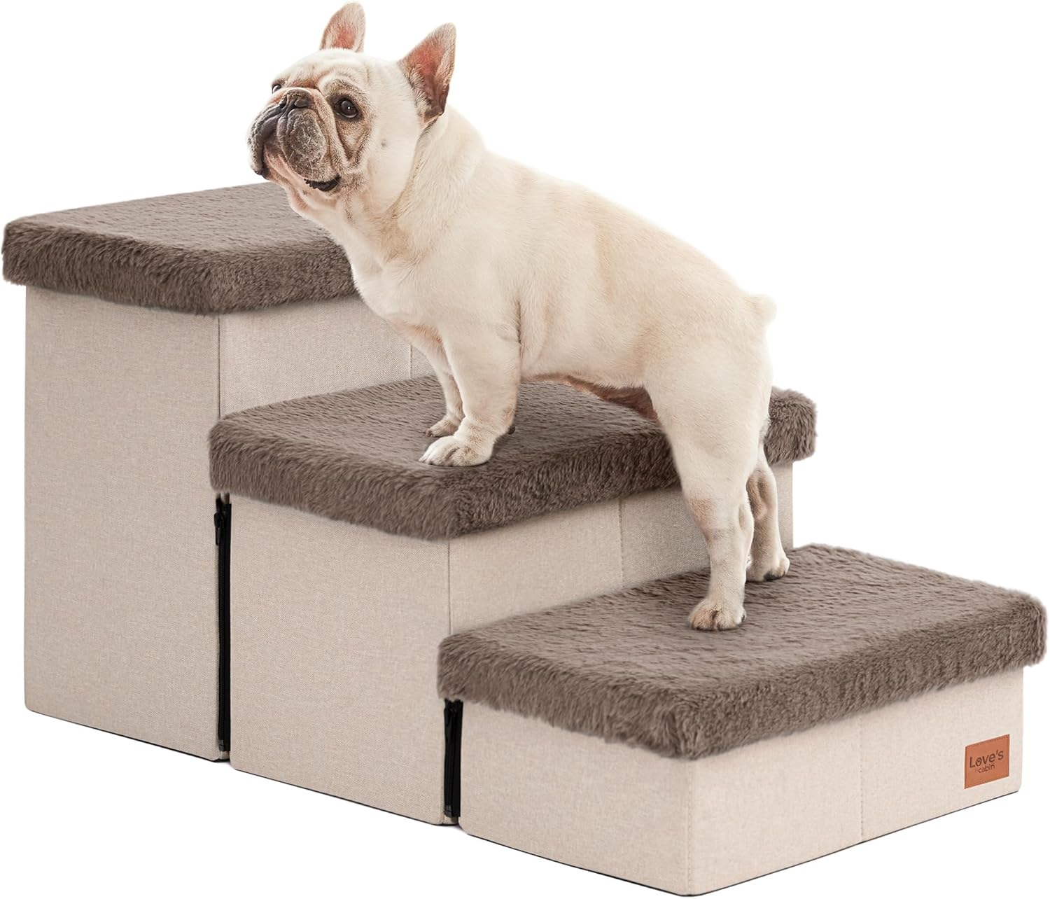 Love's cabin Dog Stairs for High Bed - 3 Steps for Pets