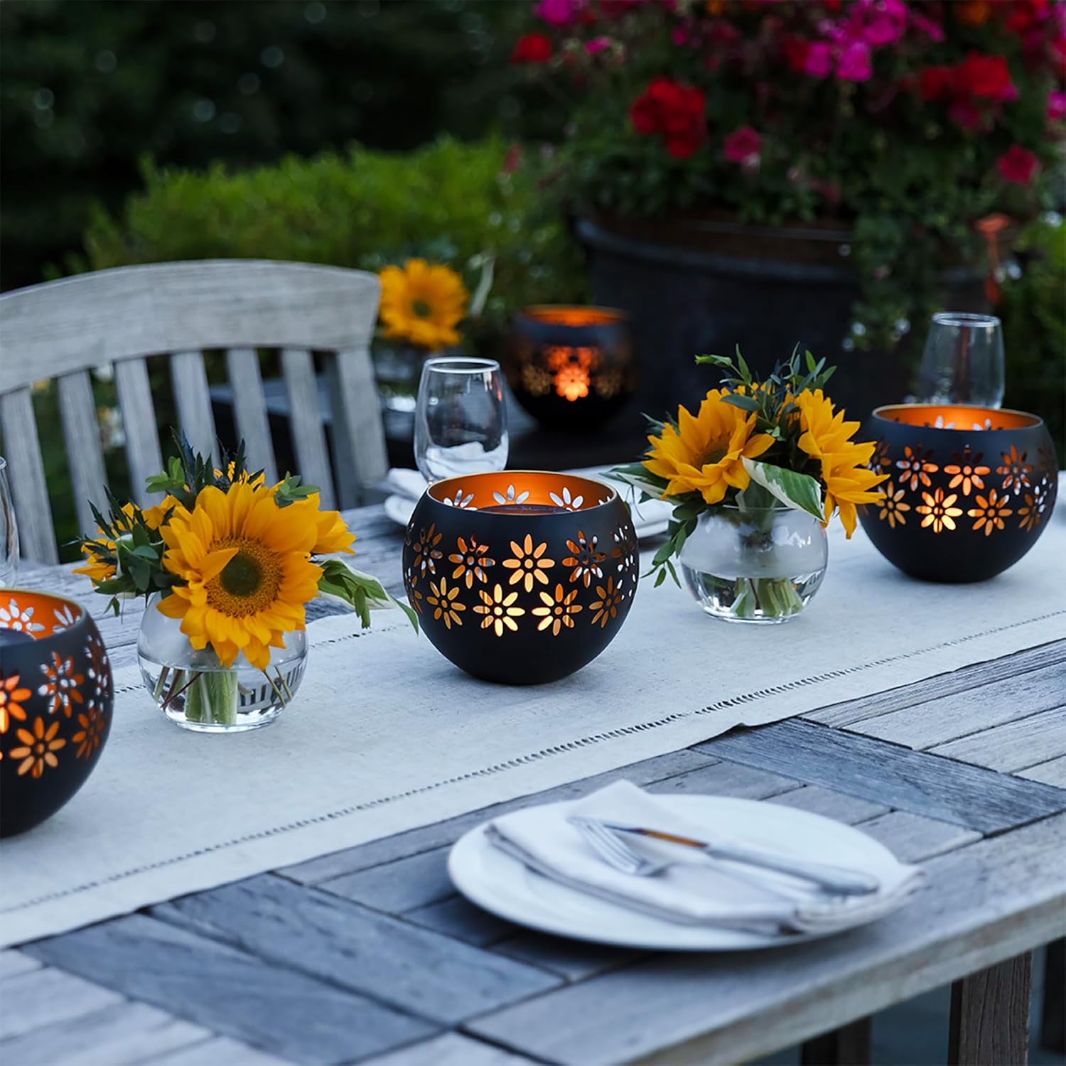 5.4 Solar Lanterns - Waterproof Outdoor Lights for Garden Decor