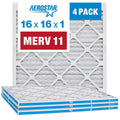 Aerostar 16x16x1 MERV 11 Pleated Air Filter 4 Pack - Better Indoor Air