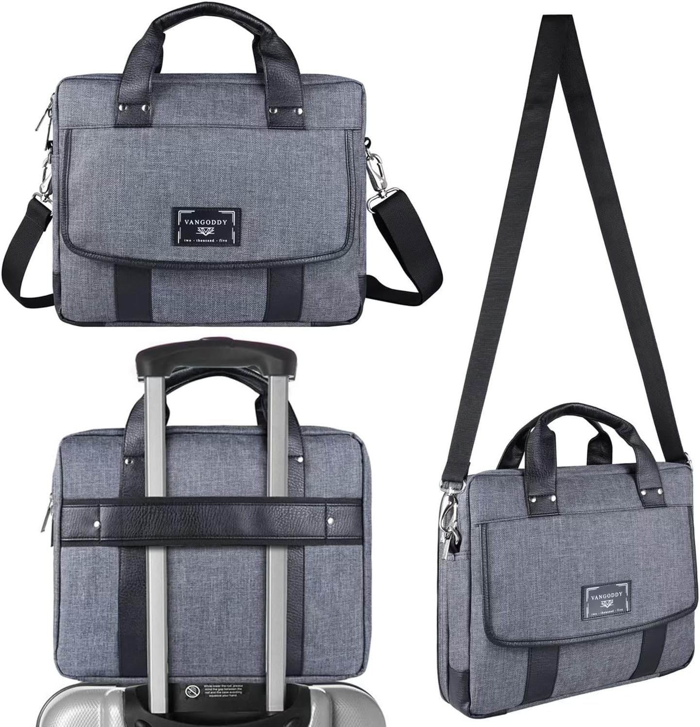 12 13.3 Inch Laptop Bag with Padded Protection for Travel