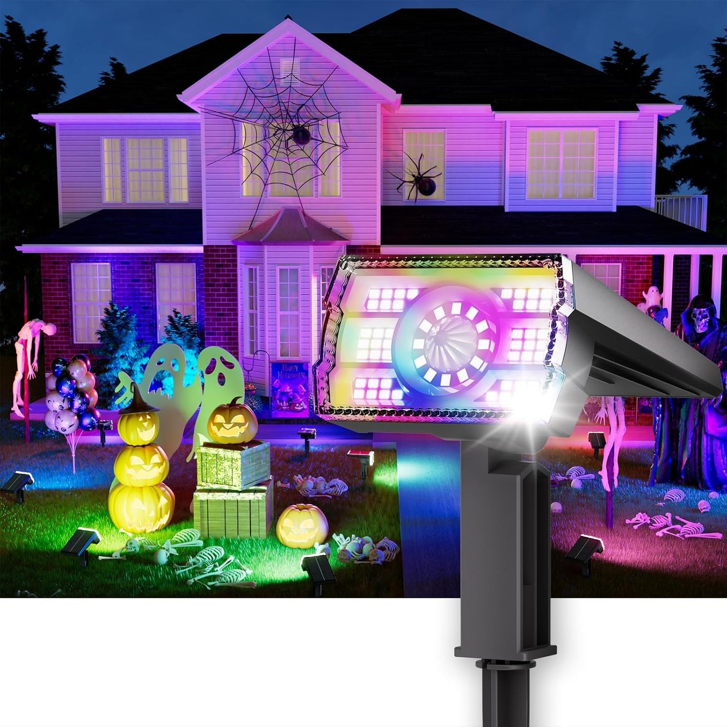 Solar Spotlights Focus Lights Outdoor Waterproof IP65 for Garden