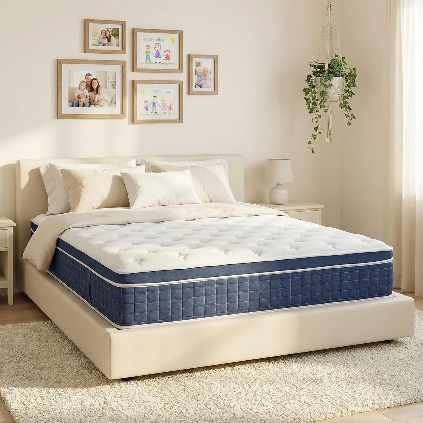 Queen Mattress 12 Inch Memory Foam Hybrid for Ultimate Comfort