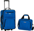 Softside Upright Luggage Set Blue - 2-Piece Carry-On