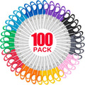Kids Safety Scissors 100 Pack, 5 in Blunt Tip Classroom Scissors