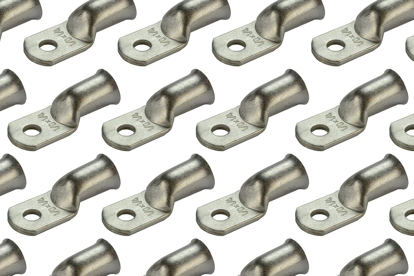 TEMCO 50 Pack Tinned Copper Welding Battery Cable Ends for Durability