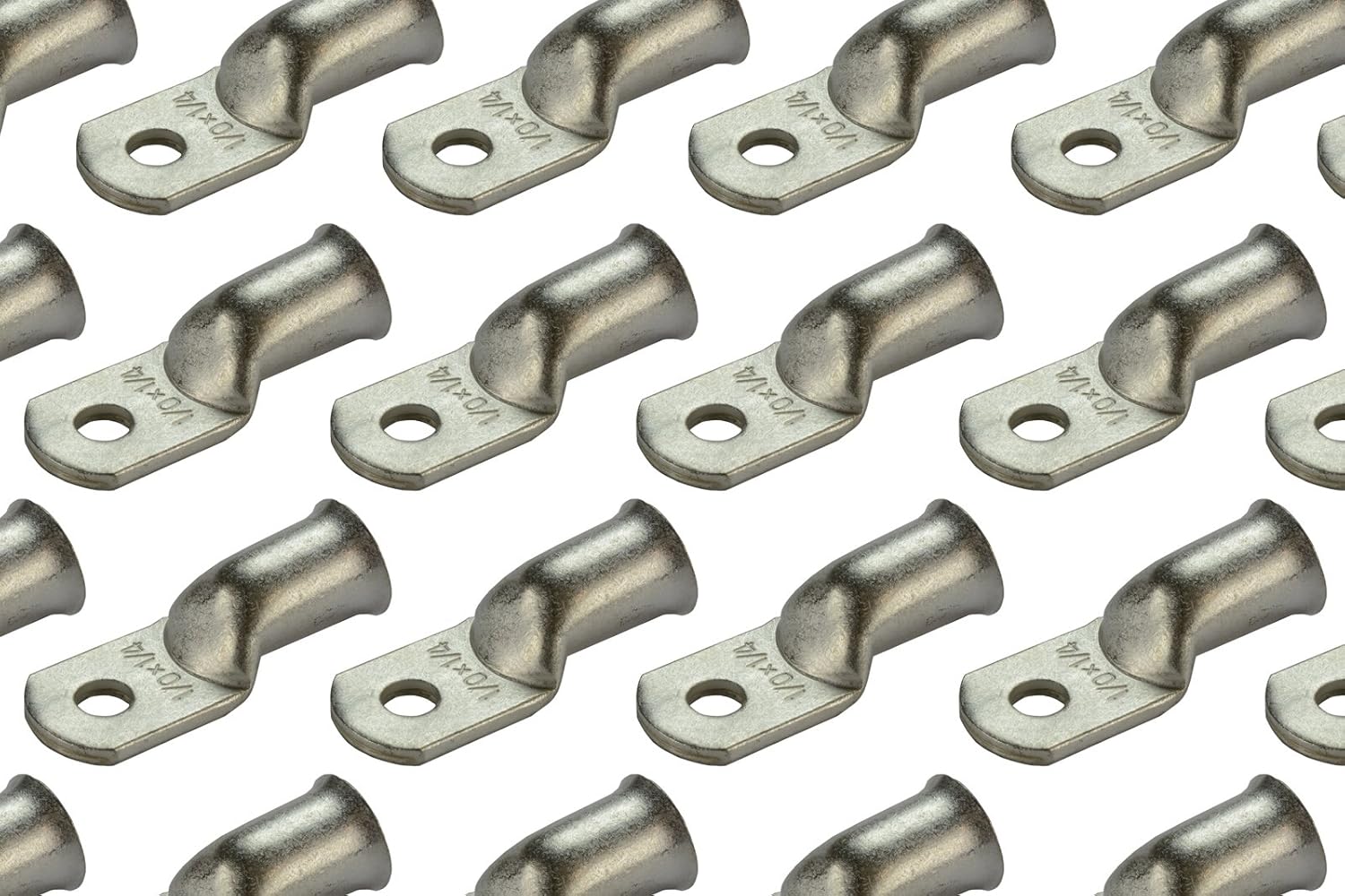 TEMCO 50 Pack Tinned Copper Welding Battery Cable Ends for Durability