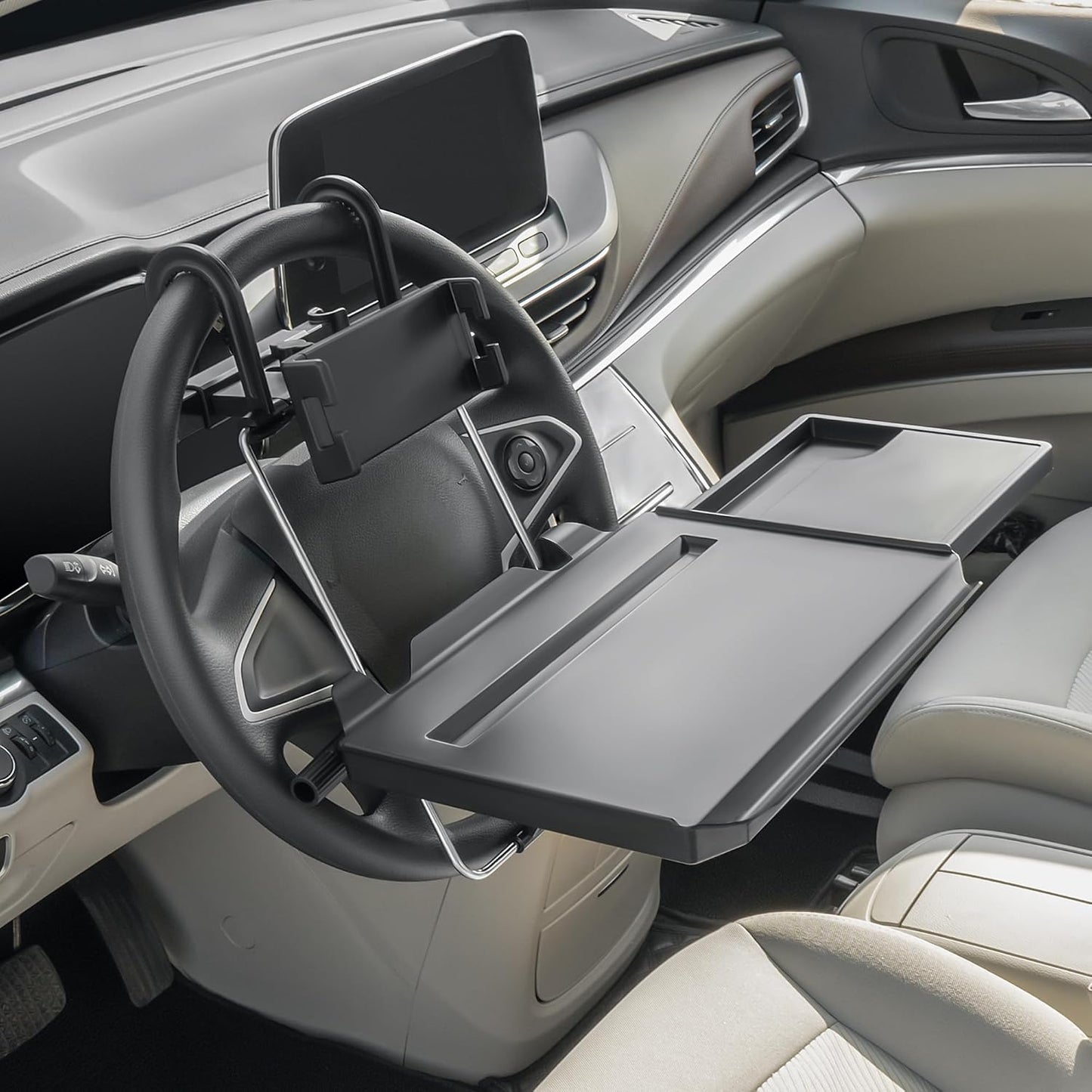 Paffenery Large Car Steering Wheel Tray for Meals & Laptops