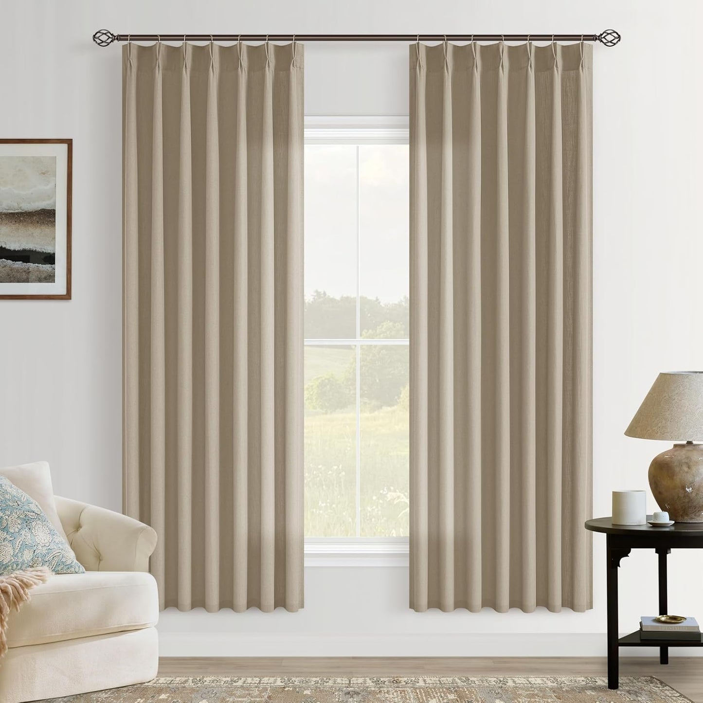 Semi Sheer Living Room Curtains for a Cozy Country Vibe