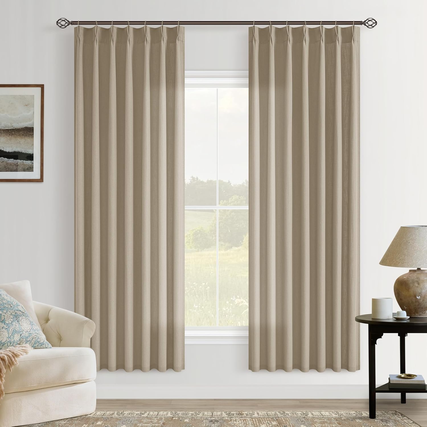 Semi Sheer Living Room Curtains for a Cozy Country Vibe