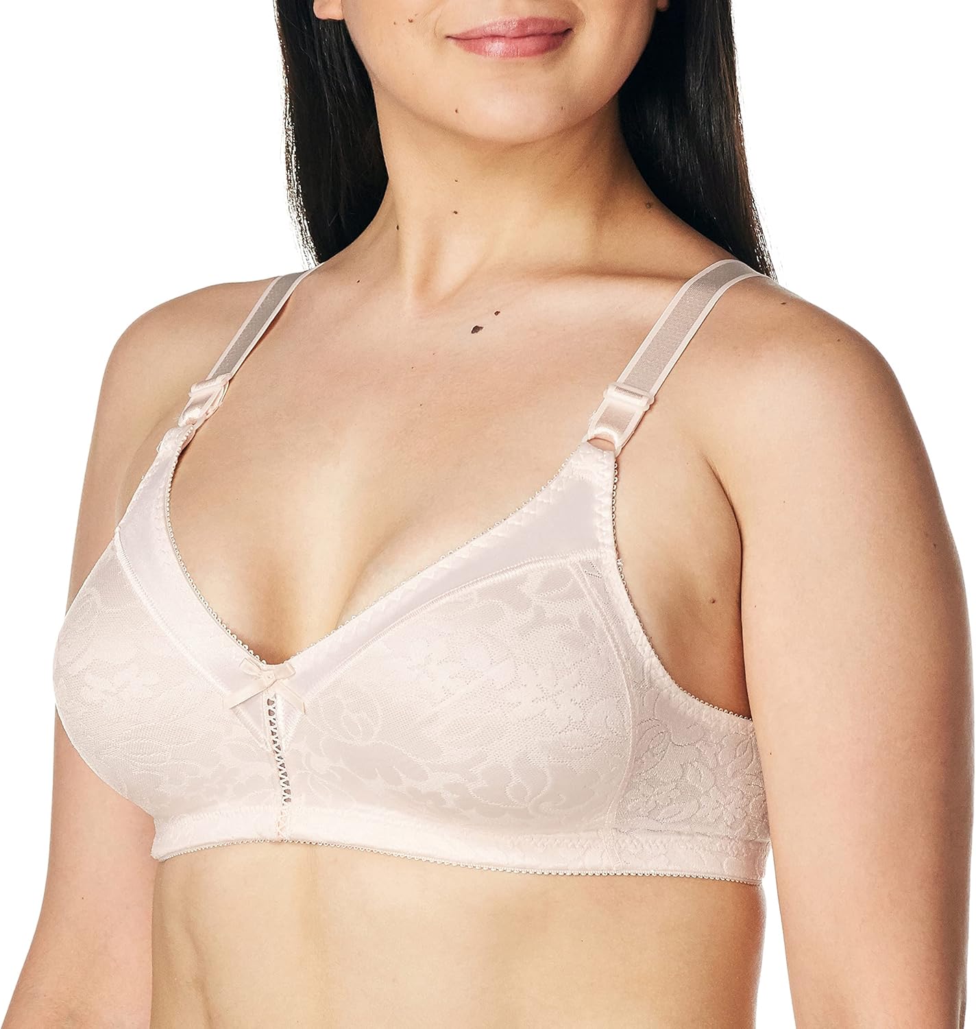 Bali Women's Double Support Wireless Lace Bra for Comfort