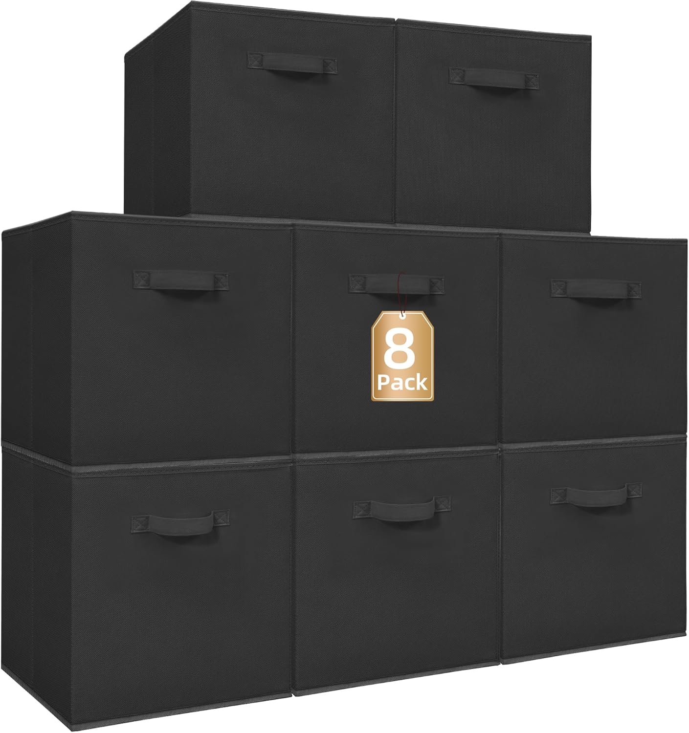 Durable 13 Inch Storage Cubes for Home Organization, 8 Pack
