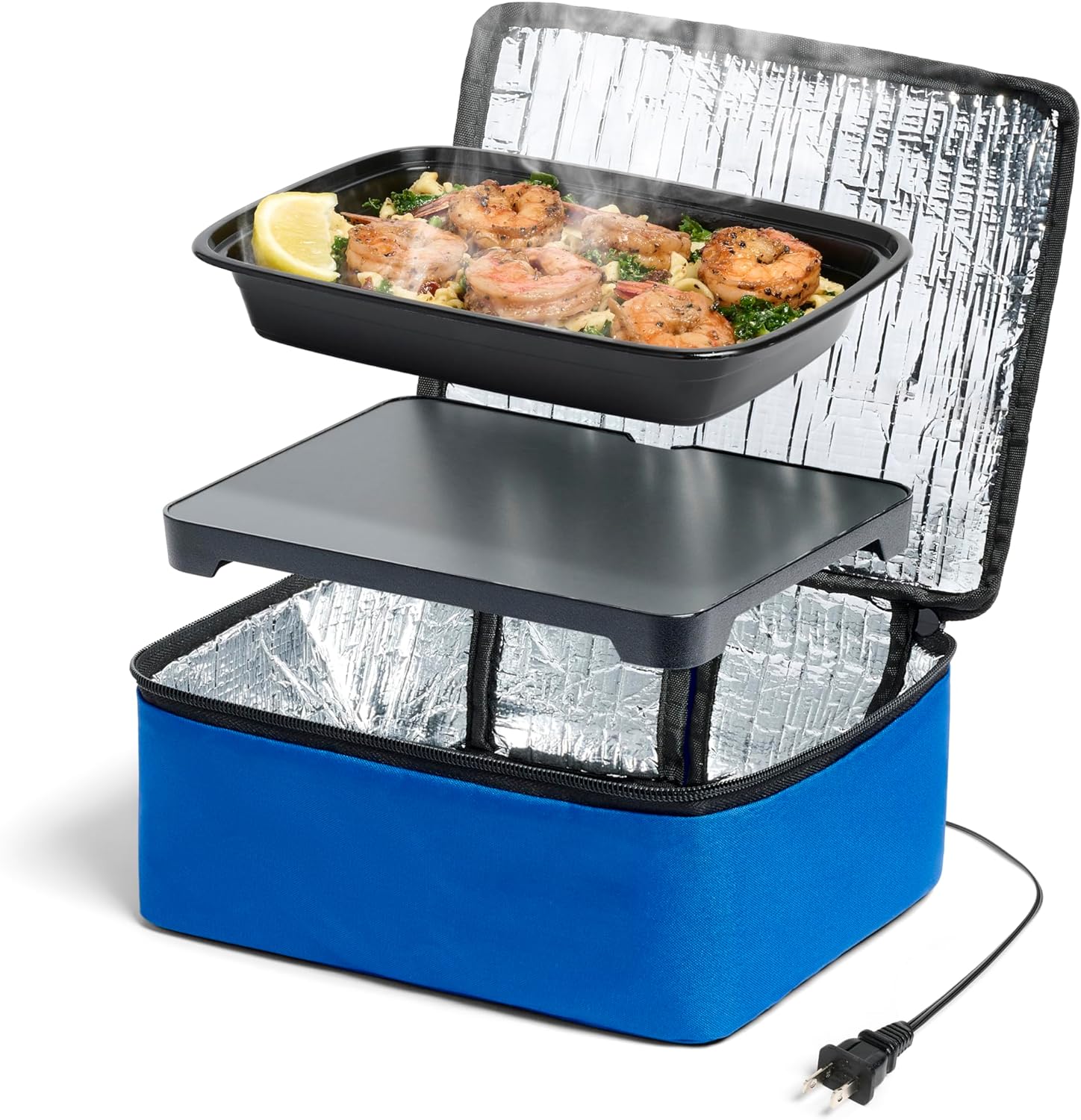 Hot Logic Lunch Box - Cook, Reheat & Keep Warm - Blue
